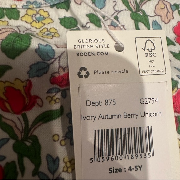 Mini boden floral horse dress - Picture 6 of 6